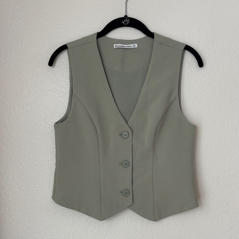 Abercrombie & Fitch Olive Green Vest Top